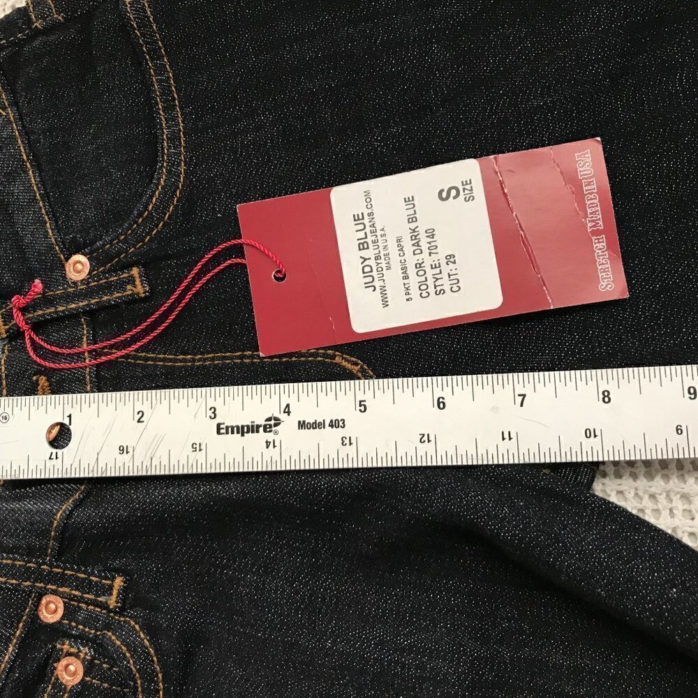 JUDY BLUE WOMENS CAPRI SUPER SKINNY JEANS SIZE S NWT - Picture 11 of 11